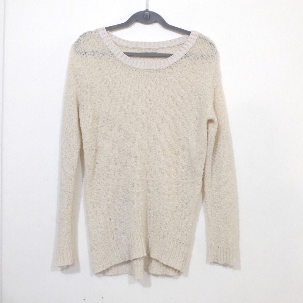 RUBBISH Women's Knit Cream Sweater Soft Size Small